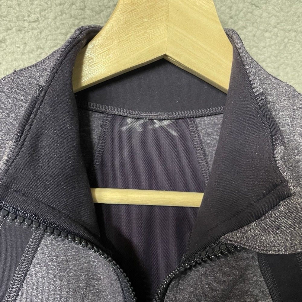Lululemon Define Zip Up Jacket Heathered Black Swan Purple Size 8 - Picture 4 of 8